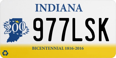 IN license plate 977LSK