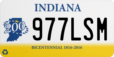 IN license plate 977LSM