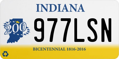 IN license plate 977LSN