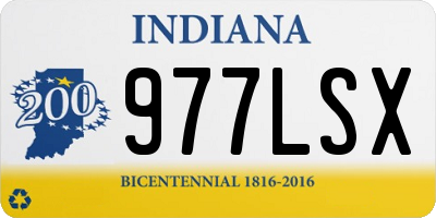 IN license plate 977LSX