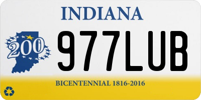 IN license plate 977LUB
