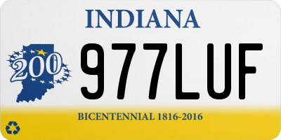 IN license plate 977LUF