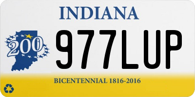 IN license plate 977LUP