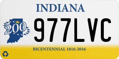 IN license plate 977LVC