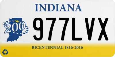 IN license plate 977LVX