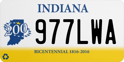 IN license plate 977LWA