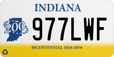 IN license plate 977LWF