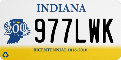 IN license plate 977LWK