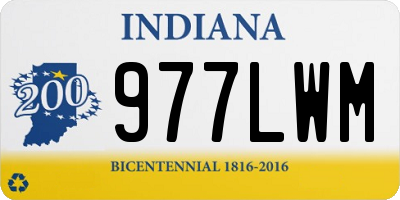 IN license plate 977LWM