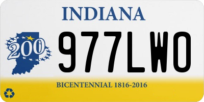 IN license plate 977LWO