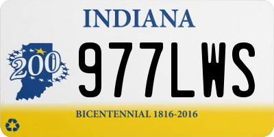 IN license plate 977LWS