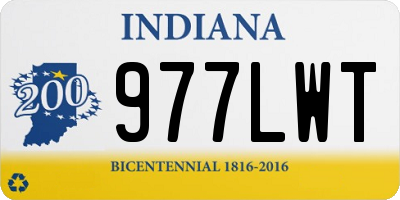 IN license plate 977LWT
