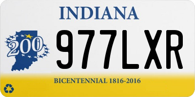 IN license plate 977LXR