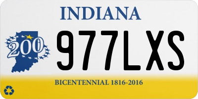 IN license plate 977LXS