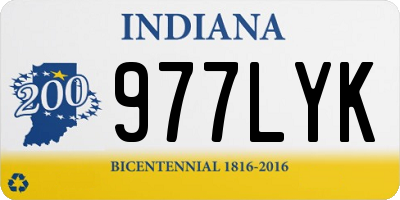 IN license plate 977LYK