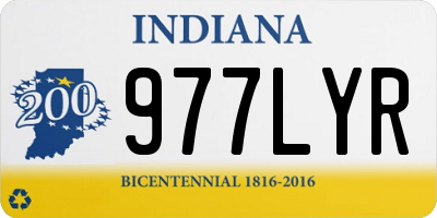 IN license plate 977LYR