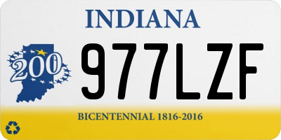 IN license plate 977LZF