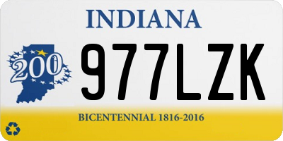 IN license plate 977LZK