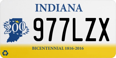 IN license plate 977LZX