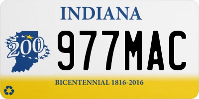IN license plate 977MAC