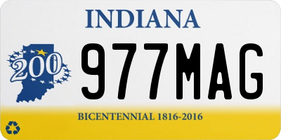 IN license plate 977MAG