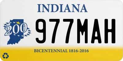 IN license plate 977MAH