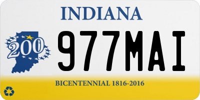 IN license plate 977MAI