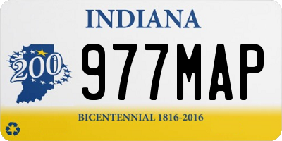 IN license plate 977MAP