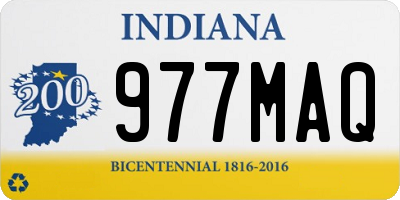 IN license plate 977MAQ