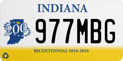 IN license plate 977MBG