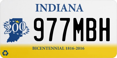IN license plate 977MBH