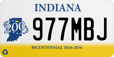 IN license plate 977MBJ