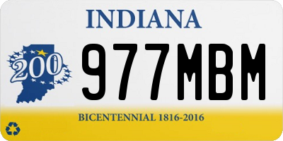 IN license plate 977MBM
