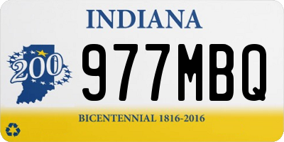 IN license plate 977MBQ