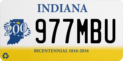 IN license plate 977MBU
