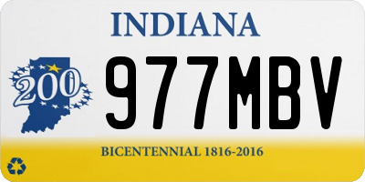 IN license plate 977MBV
