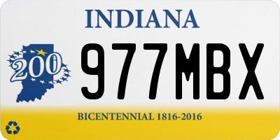 IN license plate 977MBX