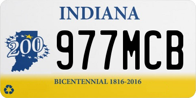 IN license plate 977MCB