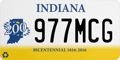 IN license plate 977MCG