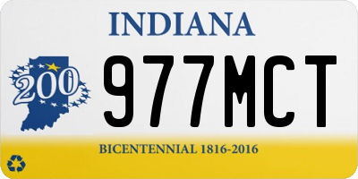 IN license plate 977MCT