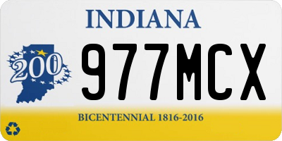 IN license plate 977MCX