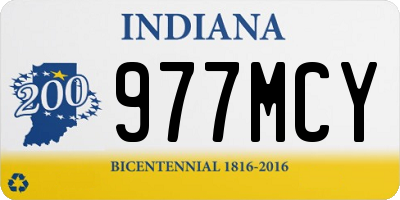 IN license plate 977MCY