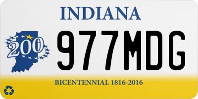 IN license plate 977MDG