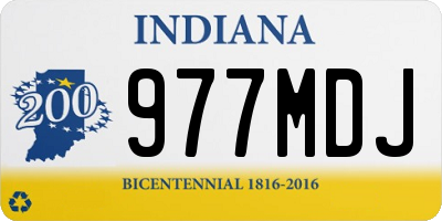 IN license plate 977MDJ