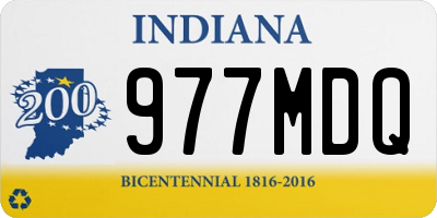 IN license plate 977MDQ