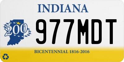 IN license plate 977MDT