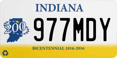 IN license plate 977MDY