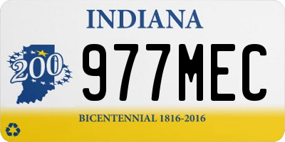 IN license plate 977MEC
