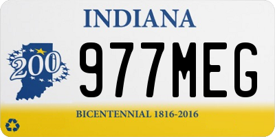 IN license plate 977MEG