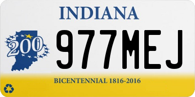 IN license plate 977MEJ